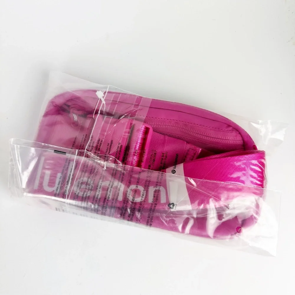 NWT Lululemon SONIC PINK Logo Everywhere 1L Belt Bag Fanny Hip Pack Crossbody - Picture 5 of 7
